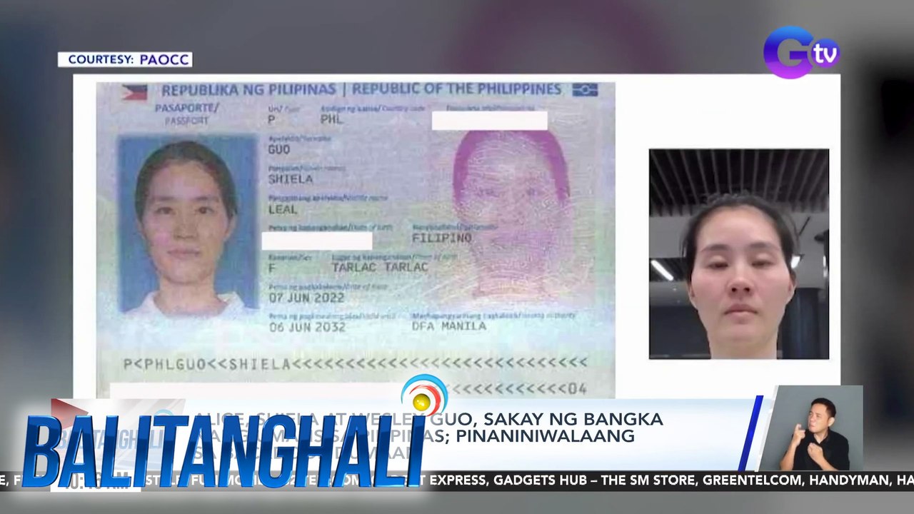 Alice, Shiela at Wesley Guo, sakay ng bangka nang umalis sa Pilipinas; pinaniniwalaang sa backdoor dumaan | Balitanghali