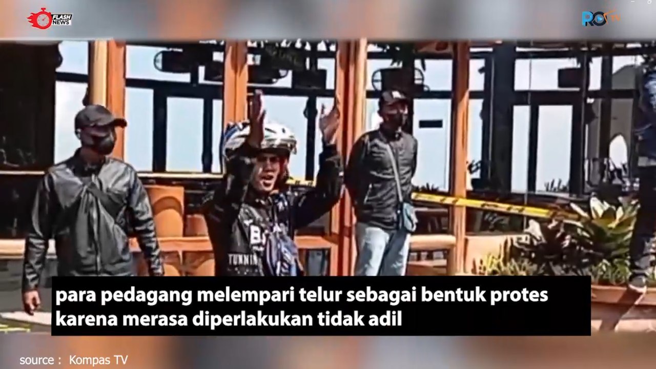 Protes Pedagang PKL di Puncak
