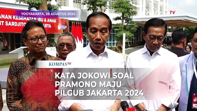 Respons Presiden Jokowi soal Pramono Anung Diusung PDIP Maju Pilgub Jakarta: Itu Hak Politik