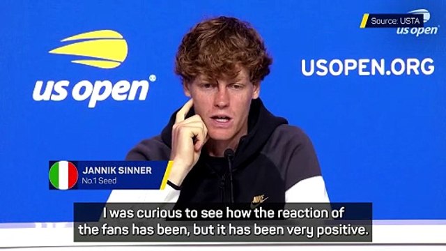 Sinner relieved by positive fan reaction at US Open despite doping case