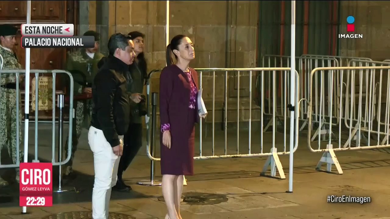 Claudia Sheinbaum se reunió con López Obrador en Palacio Nacional