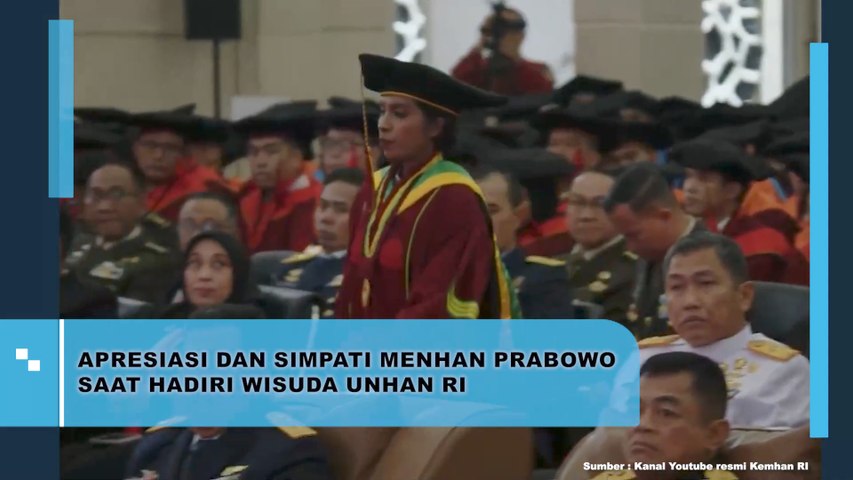 Apresiasi dan Simpati Menhan Prabowo Saat Hadiri Wisuda Unhan RI