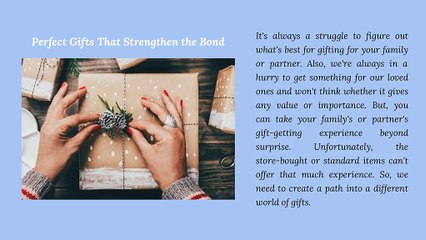Perfect Gifts That Strengthen the Bond