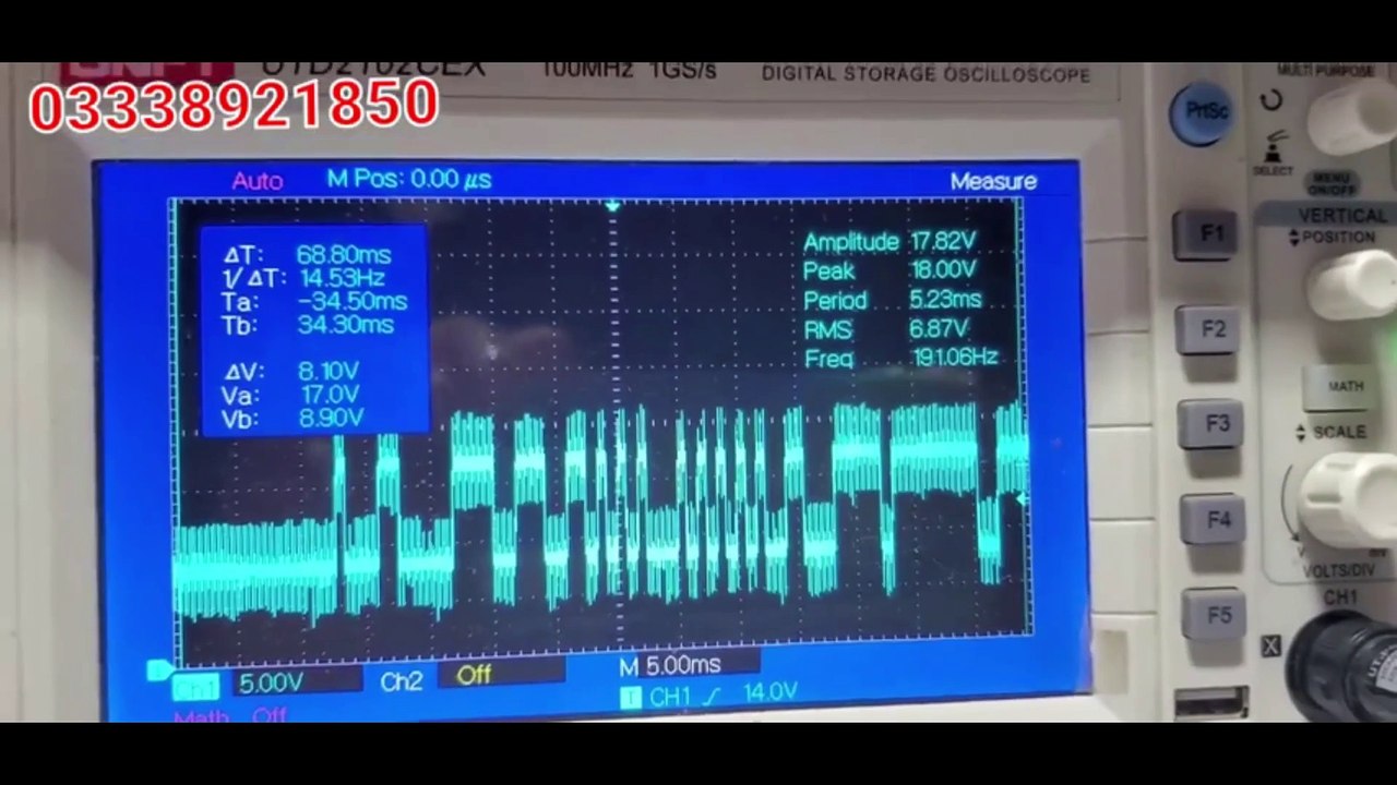 DC inverter AC compressor Testing.Haier    DC inverter AC split AC E7 Error.DSO  frequency Testing