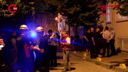 İstanbul'da 5 katlı binada çökme Alt kata düşen kişi yaralandı