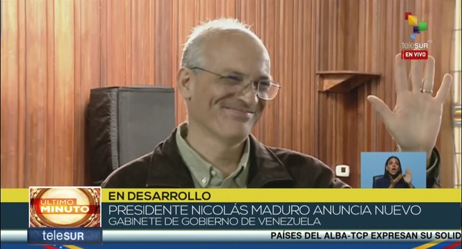 Ricardo Menéndez es ratificado como Vicepresidente Sectorial de Planificación