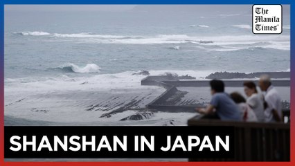 Typhoon Shanshan threatens heavy rain and traffic disruption in southwestern Japan