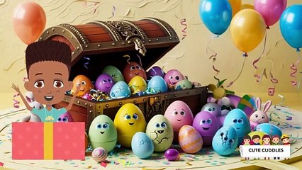 Colorful Surprise Eggs Song for Kids  Catchy Nursery Rhymes