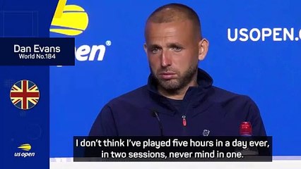 Evans reflects on winning five-hour thriller at US Open