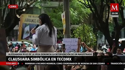 Rojo de la Vega protesta en TECdMx contra posible anulación de elección en la Cuauhtémoc
