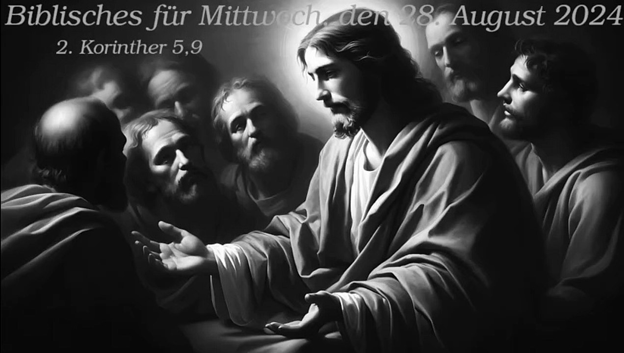 Biblisches für Mittwoch, den 28. August 2024 zu 2. Korinther 5,9