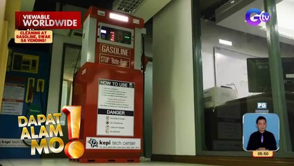 Helmet cleaning at fuel vending machines, silipin | Dapat Alam Mo!