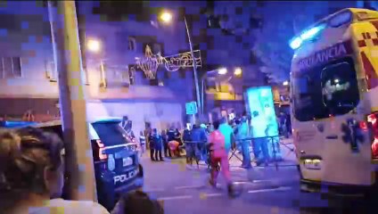 Batalla campal en el barrio de Santa Catalina