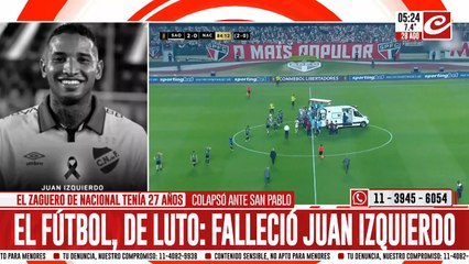 Dolor en el mundo del fútbol: falleció Juan Izquierdo
