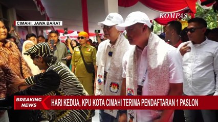 Hari Kedua, Paslon Dikdik Suratno-Bagja Setiawan Resmi Mendaftar ke KPU Kota Cimahi