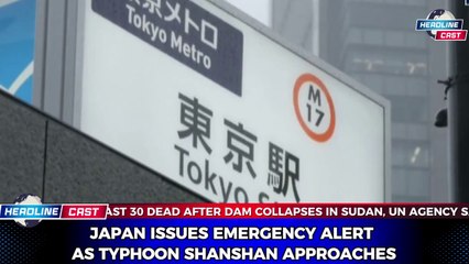 Japan Issues Emergency Alert as Typhoon Shanshan Approaches