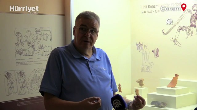 Hattuşa'da bulunan 3 bin 300 yıllık süsleme parçası Boğazkale Müzesi'nde sergileniyor