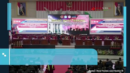 MENHAN PRABOWO BERI APRESIASI DAN SIMPATI KE PARA ALUMNI SAAT HADIRI WISUDA UNHAN RI