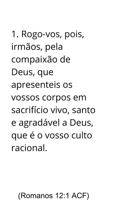 Ramanos 12:1,2