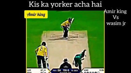 Amir vs wasim jr best yorkers in t20 world cup