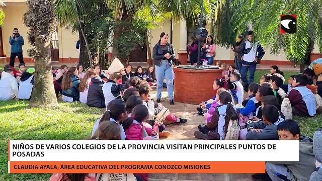 Niños de varios colegios de la provincia visitan principales puntos de Posadas