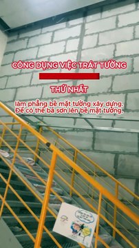 Tường nhà xây bằng tấm panel bê tông khí chưng áp sẽ không phải trát, có thể bả sơn trực tiếp