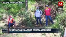En Michoacán, pobladores vigilan negocios y viviendas para combatir delitos