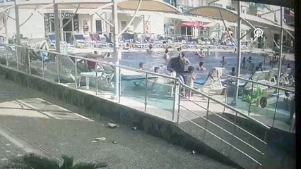 Alanya'da otelde akılalmaz olay: Kafasına düşen baca kapağıyla ölümden döndü