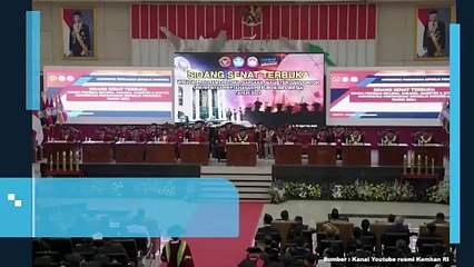 Apresiasi dan Simpati MENHAN Prabowo Saat Hadiri Wisuda UNHAN RI