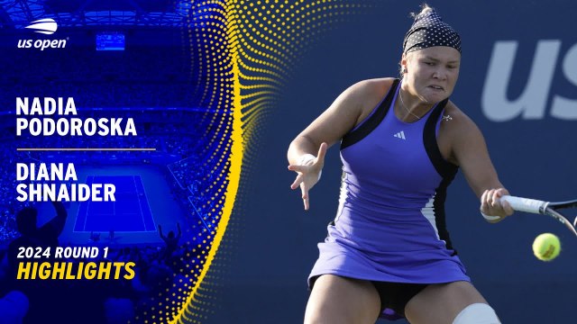 Nadia Podoroska vs Diana Shnaider (0-6, 1-6) | US Open 2024 | Primera ronda