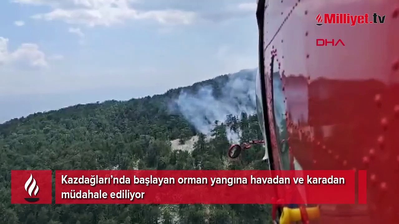 Kazdağları’nda orman yangını! Müdahale ediliyor