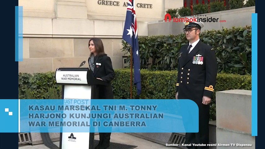 KASAU MARSEKAL TNI M. TONNY HARJONO KUNJUNGI AUSTRALIAN WAR MEMORIAL DI CANBERRA