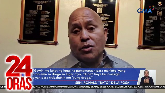 Sen. Bato dela Rosa, itinuro ni Espenido na nasa likod ng quota at reward system sa oplan tokhang | 24 Oras