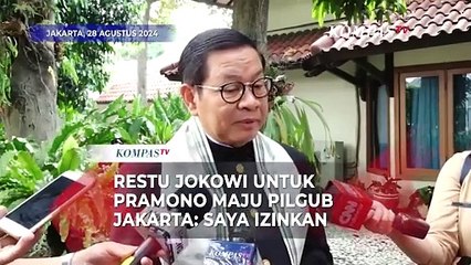 Restu Jokowi untuk Pramono Maju Pilgub Jakarta: Saya Izinkan