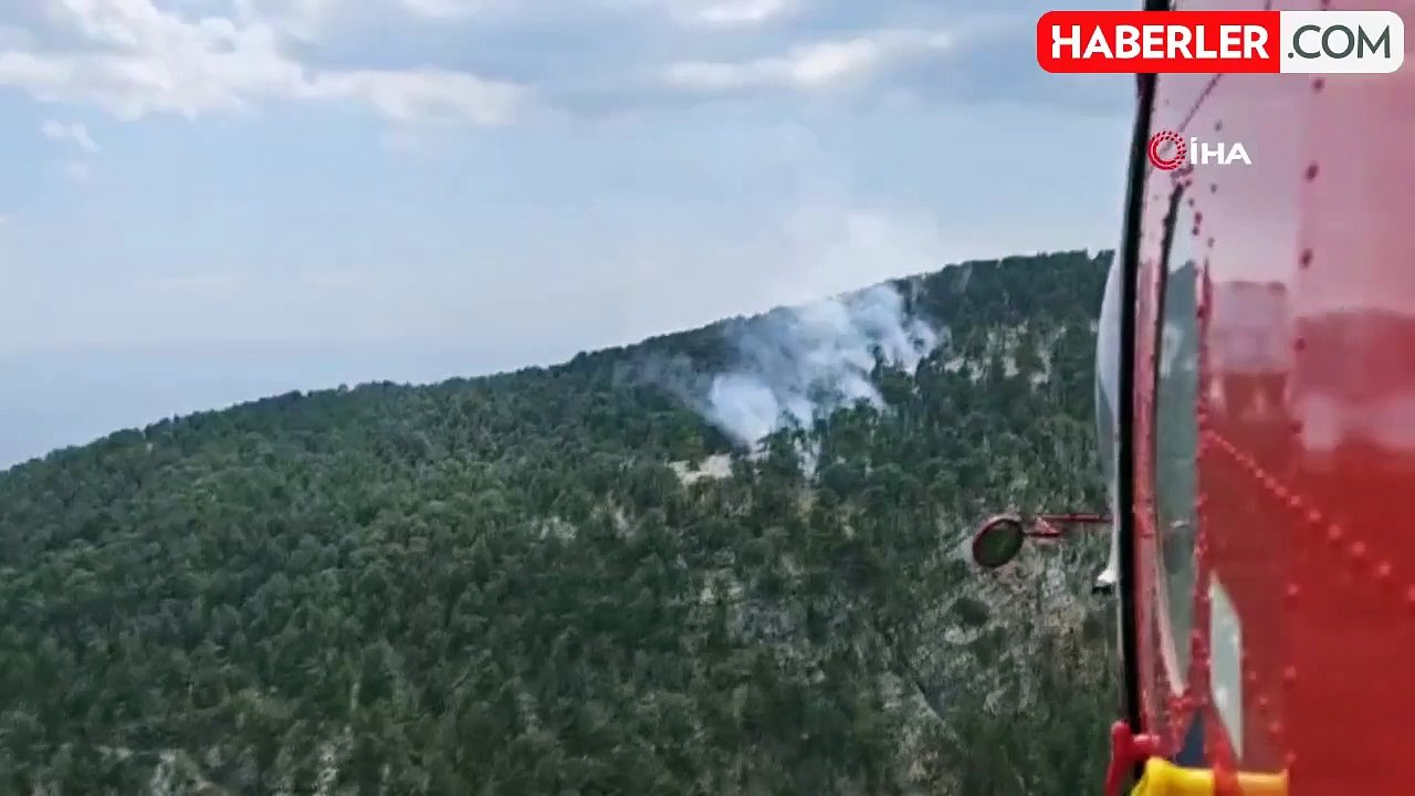 Kazdağı Milli Parkı'nda orman yangını