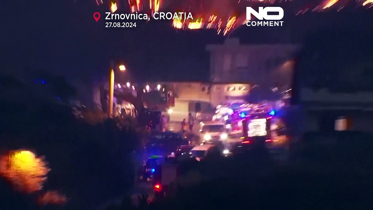 No Comment : des feux de forêt frappent les faubourgs de Split en Croatie