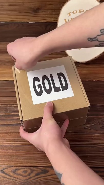 Unboxing Golden Gift For My Friend - Cool ASMR