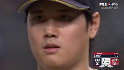 Shohei Ohtani vs. Mike Trout_ Final At Bat in the USA vs. Japan 2023 WBC Championship