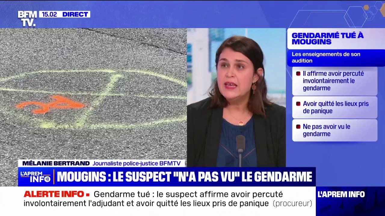 Gendarme tué à Mougins: le suspect affirme avoir percuté "involontairement" le gendarme et avoir quitter les lieux "pris de panique"