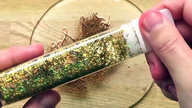 Slime Coloring with Makeup! Mixing Red, Yellow + Blue Lipsticks into Clear Slime! Satisfying ASMR!