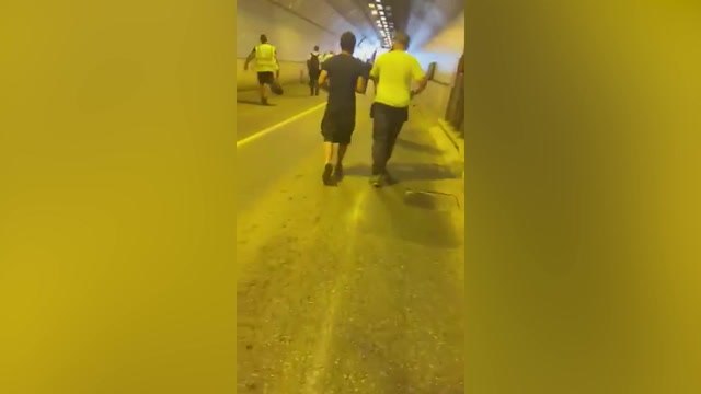 Blackwall Tunnel van fire sparks traffic chaos