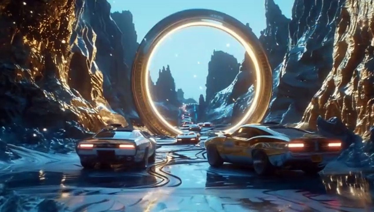 Video made by Artificial Intelligence featuring websites