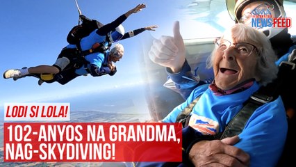 LODI SI LOLA! 102-anyos na grandma, nag-skydiving! | GMA Integrated Newsfeed