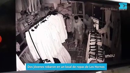 Dos jóvenes robaron en un local de ropas de Los Hornos