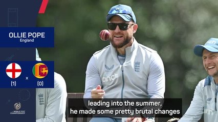 Pope praises McCullum's 'brutal' approach with England