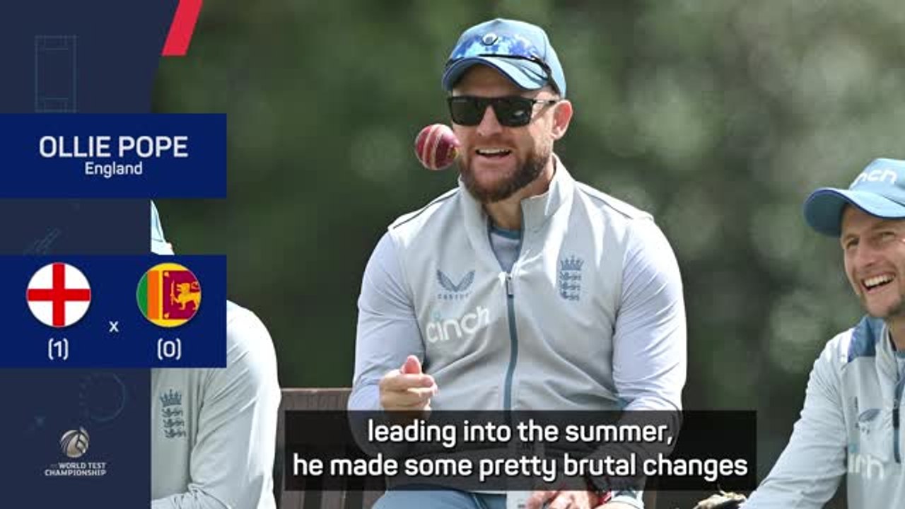 Pope praises McCullum's 'brutal' approach with England