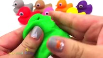 Learn Colors with Play Doh Ducks and Clay Foam Surprise Toys