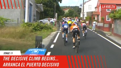 The decisive climb of the day begins... - Stage 11 - La Vuelta 2024