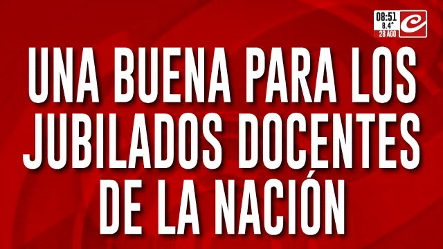 A partir de ahora los jubilados docentes recibirá un aumento del 27 %