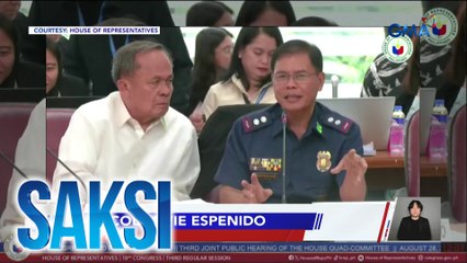 Espenido, sinabing may sinusunod umanong quota at reward system noon sa Oplan Tokhang; idinawit si Sen. Bato Dela Rosa | Saksi